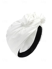 abordables Chapeaux pour femmes-Bandeau à chignon noué à la mode pour femme, tissu doux, adapté aux vêtements décontractés et d&#039;extérieur, style bohème, réglable pour tous les types de cheveux, parfait pour l&#039;été et les voyages.