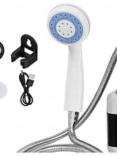 Недорогие Аксессуары для кемпинга-насос для душа для кемпинга, портативный душ для кемпинга, практичный, многофункциональный электрический душ для мытья автомобилей на открытом воздухе в общежитии