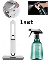 cheap Home Supplies-2PCS Mini Cleaning Kit with 400ml Spray Bottle and Handheld Mop, No-Wash Lazy Cleaning Tool for Desk, Window, Bathroom, Glass Surfaces