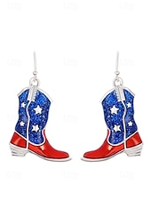 cheap Women&#039;s Earring-Women&#039;s Patriotic American Flag Earrings - Red, White and Blue Earrings, Multiple Looks for Women, Perfect for 4th of July and National Holidays, Stylish American Flag Jewelry Collection