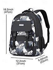 economico Zaini per Bambini e Adolescenti-Zaino da uomo impermeabile con stampa mimetica, multitasche e spallacci imbottiti: zaino scolastico alla moda ad alta capacità per ragazzi adolescenti e viaggi sportivi all&#039;aria aperta