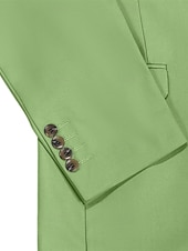 abordables Trajes de boda-Trajes de boda para hombre, color salvia, moda de verano, formales, de color liso, corte estándar, 3 piezas, botonadura sencilla, dos botones