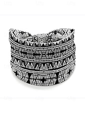 billige Hårtilbehør for kvinner-Fargerike boho twist-pannebånd for kvinner – myke, elastiske og brede hårbånd for yoga, festivaler og fritidsklær