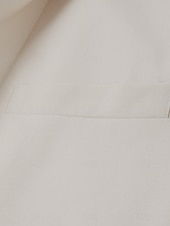 abordables Costumes de mariage-costumes de mariage en lin pour hommes beige mode formel été couleur unie coupe standard 2 pièces simple boutonnage un bouton