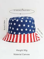 preiswerte Hüte für Damen-Fischerhut für Damen mit amerikanischem Flaggen-Aufdruck – wendbarer patriotischer Sommerhut mit Sternen- und Streifen-Design, perfekt für den Unabhängigkeitstag, den 4. Juli, Feiertage und Veranstaltungen im Freien