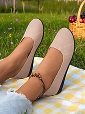 cheap Women&#039;s Flats-Women&#039;s Flyknit Slip-On Flats - Soft Knit Upper with Comfortable Stretch, Lightweight and Breathable, Ideal for Casual Wear and Summer Outings