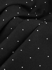 preiswerte Hosenanzüge für Mama-Zweiteiliges Jumpsuit  Hosenanzug Hosenanzug Kleid der Mutter der Braut Elegant Vintage Einfach V-Ausschnitt Spitzrevers Knöchellang Lange Ärmel mit Knöpfen Kristallen