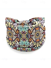 billige Hårtilbehør for kvinner-Fargerike boho twist-pannebånd for kvinner – myke, elastiske og brede hårbånd for yoga, festivaler og fritidsklær