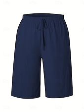 お買い得  ショーツ-女性用 チノパン バミューダショーツ 旅行度假风 ファッション ベーシック 膝丈 ハイウエスト 平織り ポケット 弾性ウエストバンド 快適 ソフト マイクロエラスティック アウトドア ストリート アーミーグリーン 海軍 ブラック ホワイト 夏 春 レギュラー