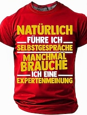  Camiseta Gráfica Masculina Humorística 'Claro que eu Falo Comigo Mesmo Às Vezes Preciso de Uma Opinião de Especialista'