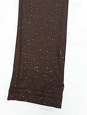 abordables Robe Simple-Femmes Robe Longue Maxi Robe Robe de Bal Robe de Soirée Mode Soirée Occasion Spéciale Coupe régulière Uni manche longue Top épaules dénudées Noir Violet Marron Automne