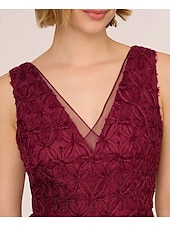 economico Lunghezza del tè-Abito da sposa a trapezio, elegante, semplice e minimalista, con scollo a V, lunghezza al pavimento, in pizzo, tulle, senza maniche, con applicazioni ricamate a nastro, 2025