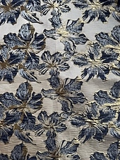 halpa kukkaset-jacquard-brokadikuvioinen A-linjainen iltapuku, elegantti juhlamekko, lattiapituinen, lyhythihainen, olkapäät paljain taskuin, nailonia ja halkiotaskulla, 2025