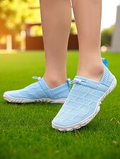 levne Dámské tenisky-Dámské flyknit nazouvací tenisky – prodyšné a lehké barefoot boty na běh, venkovní procházky a každodenní aktivity
