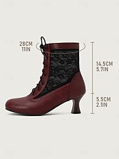 baratos anos 1930-Botas femininas vintage dos anos 1930, com cadarço, brancas, com inserções de renda floral – saltos elegantes em estilo retrô para eventos formais, casamentos e festas