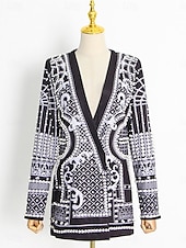abordables Longitud del té-Funda / Columna vestidos de quinceañera Elegante Vestido Formal Boda Corto / Mini Manga Larga Escote en Pico Polyester con Cuentas 2025