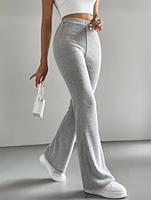 ieftine Jambiere simple-Pentru femei Pantaloni Jambiere Colanți confortabili Casual A face exerciții fizice Lungime totală Talie Înaltă Simplu Talie elastică Respirabilitate Respirabil Strech Vacanță Stradă Purtare Zilnică