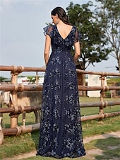 abordables Champagne-Robes de quinceanera en forme A Robe élégante Robe de mariage formelle longueur sol manches courtes col en V sequins dos en V avec sequins