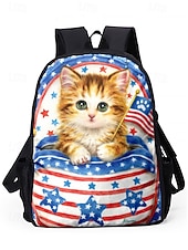 cheap Kids &amp; Teen Backpacks-Kids 3-Piece Animal Print Backpack Set, Waterproof School Bookbag with Lunch Bag and Pencil Case for Elementary Boys &amp; Girls, Back to School and Daily Use