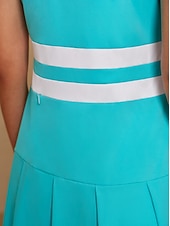 billiga Golfklänningar-Dam golfklänning Sjöblå Svart Marinblå Ärmlös Klänningar Golfkläder för damer Kläder Outfits Bär kläder