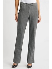 Недорогие Женские костюмы-Жен. Костюмы-2 Официальные Свадебный гость Элегантный стиль Винтаж Простой Длинный рукав До щиколотки Зубчатые лацканы Однобортный крой