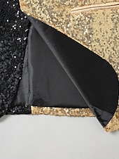 preiswerte Herren Klassische Blazer-Herren Blazer Geschäft Cocktailparty Hochzeitsfeier Mode Lässig Frühling Herbst Polyester Farbblock Tasche Knöpfe Bequem Einreihig Blazer Gold