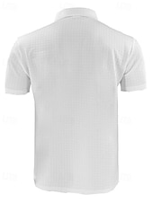 abordables Polo geométrico para hombre-Hombre Camisetas polo polo con cremallera Exterior Ropa Cotidiana Diseño Manga Corta Moda Hawaiano Bloque de color Rayas Cremallera Verano Ajuste regular Blanco Rosa Azul Real Azul Camisetas polo