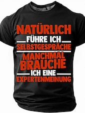  Camiseta Gráfica Masculina Humorística 'Claro que eu Falo Comigo Mesmo Às Vezes Preciso de Uma Opinião de Especialista'