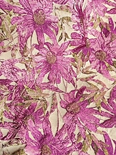 billiga Blommor-Jacquard Brokad A-linjeformad Kvällsklänning Elegant Klänning Formell Bröllop Golvlängd Lång ärm Skjortkrage Höstbröllopsgäst Nylon med Båge(r) Slits Pocket