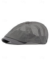 preiswerte Herrenhüte-Atmungsaktive Newsboy-Mütze aus Mesh für Herren – leichte Sommer-Schiebermütze im klassischen Ivy-Stil für Outdoor-Aktivitäten und Freizeit
