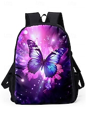 abordables Sacs à dos pour Enfants et Adolescents-Ensemble de 3 sacs à dos d&#039;école à imprimé papillon pour filles avec sac à lunch isotherme et trousse à crayons - léger et élégant pour l&#039;école primaire et le collège, les voyages ou les pique-niques