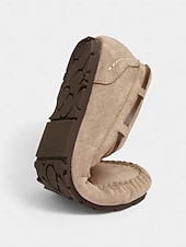 abordables Chaussures sans lacet et mocassins femme-Mocassins pour femmes avec nœud – Flats confortables à enfiler pour la conduite décontractée les balades au jardin les festivals de bière et les pique-niques de printemps