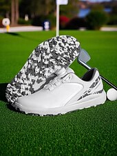 abordables Zapatos de Golf para Mujeres-Zapatos de golf ligeros para mujer: zapatillas deportivas modernas con detalles en rosa para la práctica diaria del golf y actividades al aire libre en verano.
