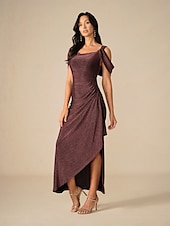 ieftine Rochii Party-Pentru femei Rochie Lunga Rochie Maxi Rochie de petrecere Bodycon Elegant Petrecere Zi de Naștere Club Fit regulat Simplu Fără manșon Curele de Maroniu Vară