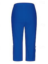 economico Leggings semplici-Per donna Pantaloni capri Leggings Streetwear Casual Lunghezza al polpaccio Naturale Semplice Pizzo Patchwork Elastico in vita Comodo All&#039;aperto Confortevole All&#039;aperto Vacanza Casual Quotidiano