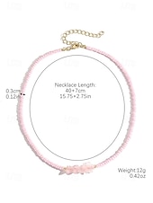 cheap Women&#039;s Necklace-Women&#039;s Colorful Beaded Layered Necklace Set – Boho Evil Eye, Pearl, and Charm Accents – Adjustable Summer Jewelry for Teens and Young Women – Ideal for Beach, Festivals and Casual Wear