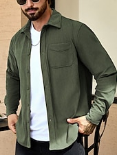 economico Giubbotti e cappotti da uomo-Per uomo Giacca Leggera Giacca in Velluto a Coste Giacca Casual Vacanza Quotidiano Resistente all&#039;usura Tasca Primavera Autunno Semplice Moda Classico Bavero Regolare Nero Blu marino Cammello Marrone