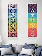 tanie Wiszący i tkany gobelin na ścianę-Boho gobelin Chakra tkany gobelin nordycka dekoracja do salonu sypialni boho zasłona na ścianę frędzle