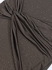 abordables Robe Simple-Femmes Robe Longue Maxi Robe Robe de Bal Robe de Soirée Mode Soirée Occasion Spéciale Coupe régulière Uni manche longue Top épaules dénudées Noir Violet Marron Automne