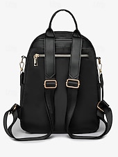 tanie Plecaki Fashion-damski wodoodporny pikowany nylonowy plecak - stylowa, lekka torba na co dzień z górnym uchwytem i wieloma kieszeniami do szkoły, pracy, podróży i codziennego użytku