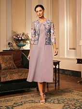 abordables Hauts habillés-Femmes Blazer Léger Dentelle Broderie Élégant Fleuri Formel Court Col Rond Coupe Ample Manche 3/4 Vêtements d&#039;extérieur Gris Rose Été Printemps