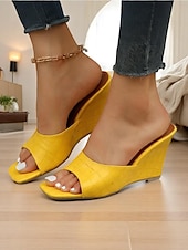abordables Sandales de Vacances-Sandales à enfiler noires à motif crocodile pour femmes, mules à bout ouvert et talon carré pour des sorties estivales décontractées et des looks chics au bureau