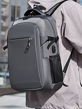 abordables Sacs à dos de Collège-Sac à dos étanche pour ordinateur portable avec chargeur USB, compartiments multiples, système antivol et sangle de bagage, idéal pour les voyages d&#039;affaires et les loisirs, idéal pour les étudiants et les professionnels.