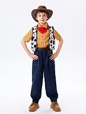 ieftine Costume pentru băieți-Costum Cosplay Decorațiuni de Halloween  Mascaradă Anime Halloween for Băieți Pentru copii Crăciun Halloween An Nou Petrecere Casul / Zilnic