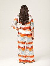 preiswerte Hose-Sommerliche Hose mit weitem Bein und Blumenmuster