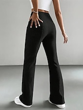 ieftine Jambiere simple-Pentru femei Pantaloni Jambiere Colanți confortabili Casual A face exerciții fizice Lungime totală Talie Înaltă Simplu Talie elastică Respirabilitate Respirabil Strech Vacanță Stradă Purtare Zilnică