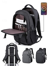 abordables Sacs à dos de Collège-Sac à dos étanche pour ordinateur portable avec chargeur USB, compartiments multiples, système antivol et sangle de bagage, idéal pour les voyages d&#039;affaires et les loisirs, idéal pour les étudiants et les professionnels.