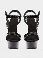 abordables Années 1980-Escarpins à talons aiguilles noirs vintage années 1980 avec nœud en satin rouge – sandales gothiques lolita sexy à talons hauts pour fêtes, spectacles et tenues de club