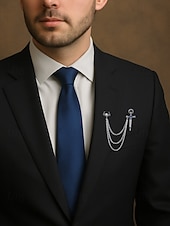 זול אביזרי הלואין-סיכת שרשרת גותית גולגולת ופגיון לגברים - סיכת דש גולגולת מכונפת וינטג&#039; עם אבני חן למסיבת ליל כל הקדושים, קוספליי ואופנה רטרו