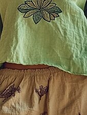 economico Tops Boho-camicetta da donna in stile western, stile boho, con fiori, moderna, casual, a maniche lunghe, scollo a V, normale, per tutti i giorni, per le vacanze, per uscire, stampa verde, estate, autunno.